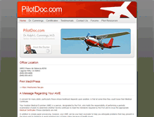 Tablet Screenshot of pilotdoc.com